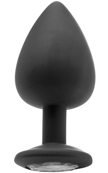 Extra Large Diamond Butt Plug Black