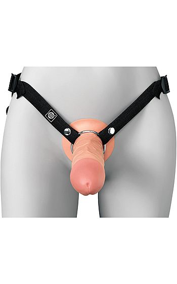 Hollow Silicone Strap-On 20 cm