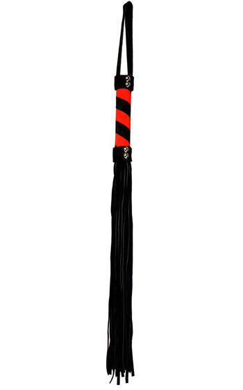 Suede Whip Red Black